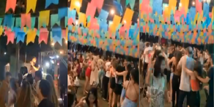 Multidão se aglomera em festa junina na zona Leste de Teresina